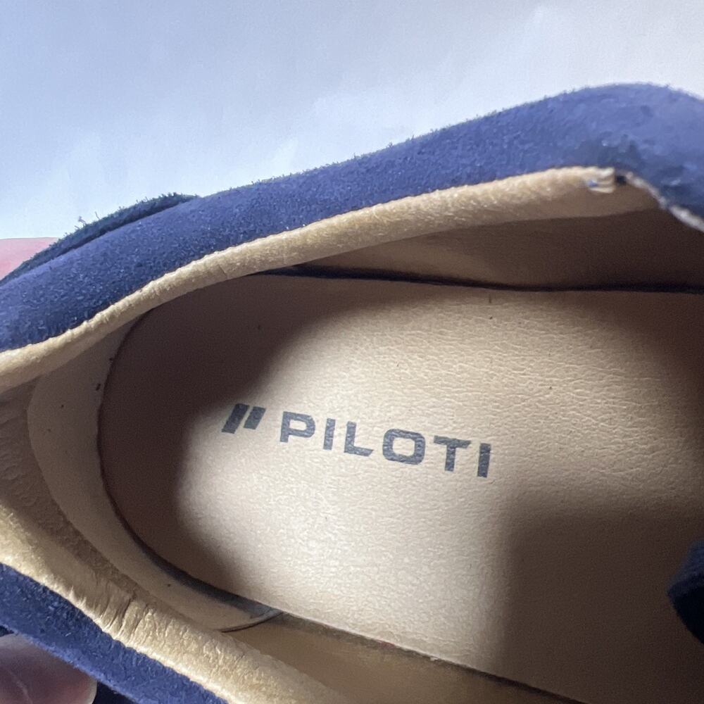 Piloti Shift Driving Shoes • Blue Suede • Men’s Size 10 Motorsport VTG - Picture 12 of 16